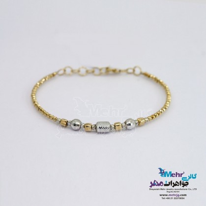 Gold bracelet - ball design-MB1348